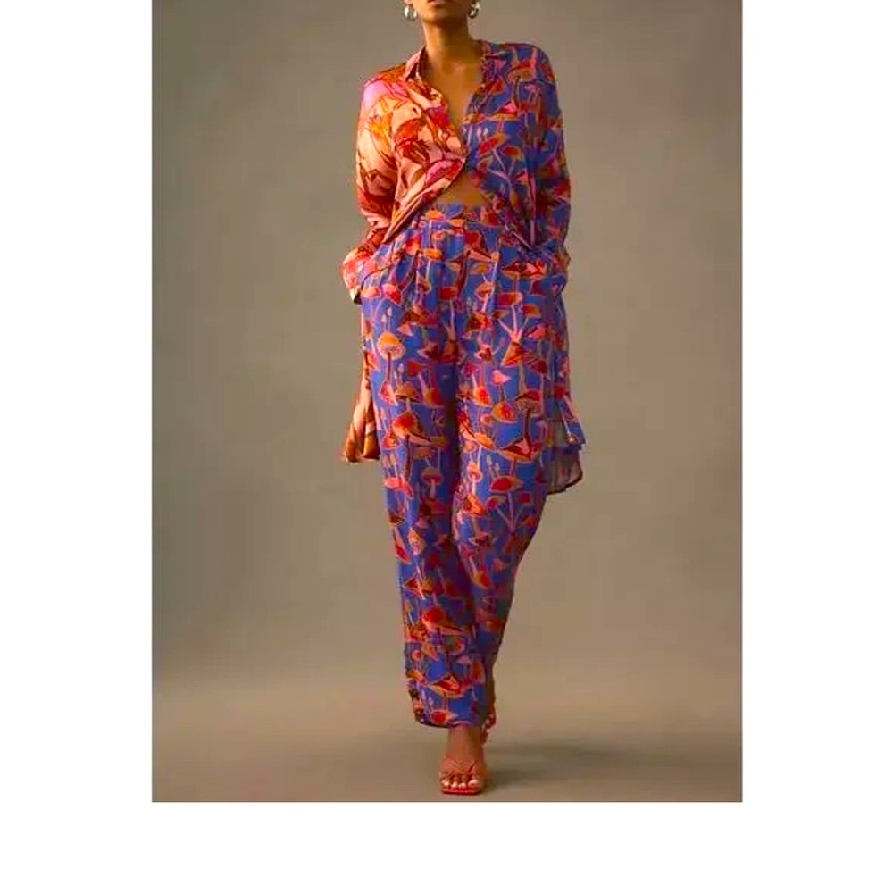 NWT Farm Rio Mushroom pants XS